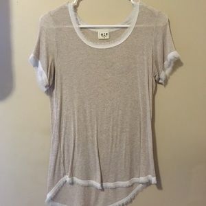 cream color tee blouse